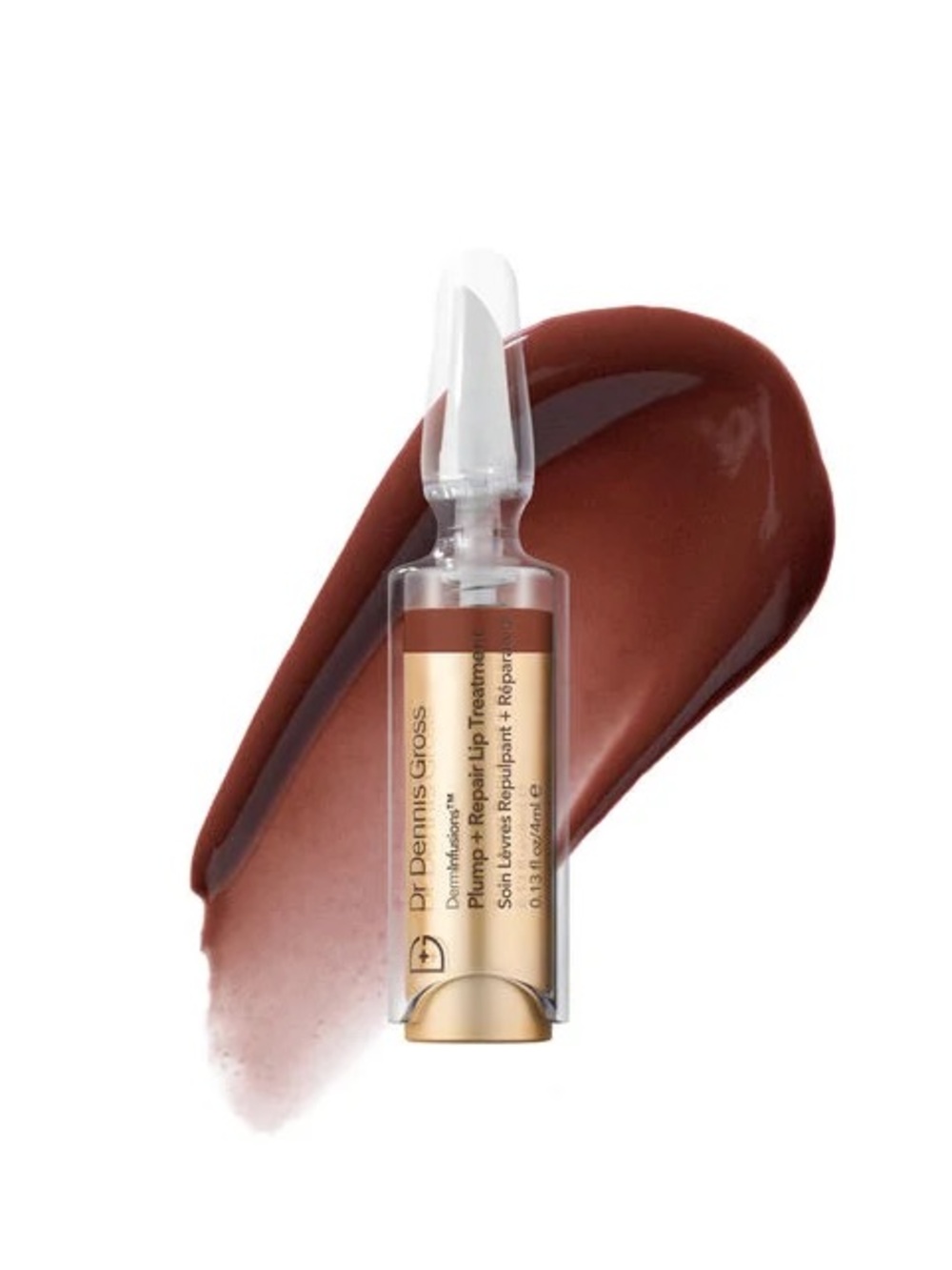 Dr. Dennis Gross DermInfusions Plump + Repair Peptide Lip Treatment Tint - Brown